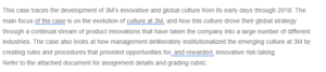 Driving Global Innovation- The Evolution of 3Ms Culture and Strategy
