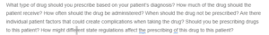 Ethical and Legal Implications of Prescribing Drugs
