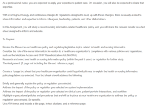Health Informatics Policy – HIPAA Fact Sheet