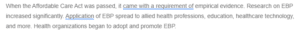 How Healthcare Organizations Utilize Evidence-Based Practice- A Website Analysis Response