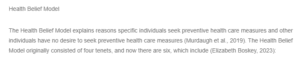 Peer Response-Health Belief Model Labor and Delivery Patient Education and Social Support