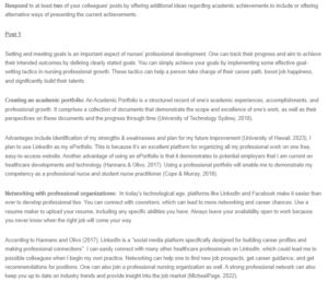 Peer Response - Strategies for Academic Portfolios