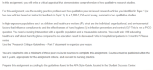 Qualitative Research Critique and Ethical Considerations