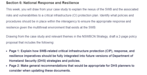 Section 6 National Response and Resilience