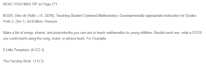 Songs, Chants, and Picture Books to Teach Mathematics to Young Children