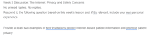 The Internet- Privacy and Safety Concerns