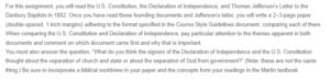 The US Constitution and Declaration of Independence