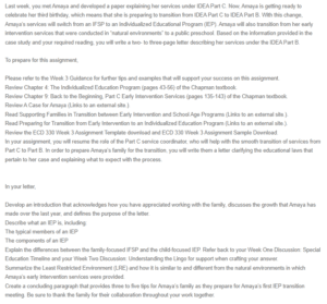 A Case for Amaya- IDEA Part B