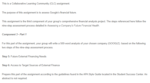Assessing a Company's Future Financial Health - Google