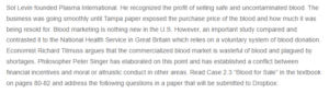 Blood Commerce- Ethics and Economics in the Global Blood Industry