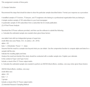 Evaluating Sampling Method and Sample Size of a Population