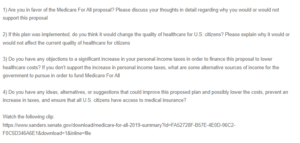 Medicare for All Proposal