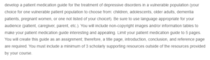 Medication Guide for the Management of Depressive Disorders