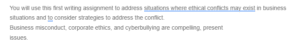 Navigating Ethical Conflicts in Business- Addressing Misconduct Corporate Ethics and Cyberbullying