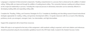 Reading, Writing, and Grammar Strategies for ELLs