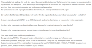 Research Analysis - ISO 27001 Standards