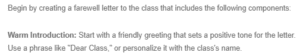 Residency Farewell and Thank You Letter Plus Technology