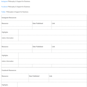 Social Media Resources