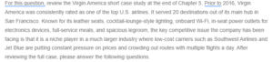 Strategic Analysis of Virgin America-A Study of Success Factors and Competitive Edge