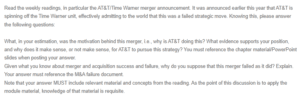 The AT&T Time Warner Merger