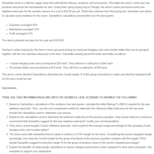 Calculating Prices Case Study