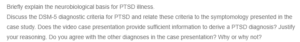 Comprehensive Assessment and Treatment Considerations for PTSD- A Case Study Analysis