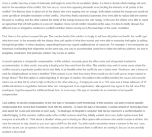 Conflict Management and Resolution - Mediation