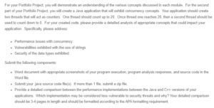 Creating a Java Application - Concurrency Concepts