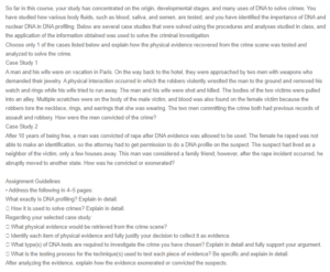 DNA Profiling - The Robbery Case Study