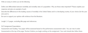 Measures of Morbidity and Mortality