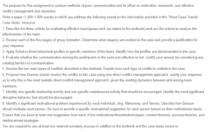 Organizational Behavior - West Coast Transit Case Study