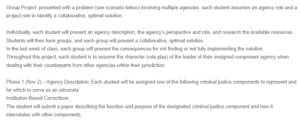 Phase 1 – Agency Description