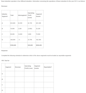 Report - Reportable Segments