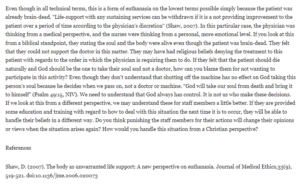 Response - Euthanasia and Employee Insubordination