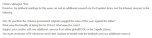 China Pegged Exchange Rates against the Dollar