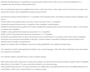 Competitive Product Analysis