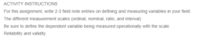 Defining and Measuring Variables- Scales Reliability and Validity in Practice