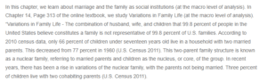 Exploring Variations in Family Life- Facts and Social Acceptance of Cohabitation, Single-Parent Households, and Same-Sex Couples