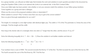 Group Challenge Problem Discussion