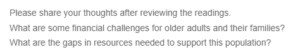 Navigating Financial Challenges for Older Adults- Resource Gaps and Social Work Solutions