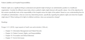 Patient's Right to Refusal of Medical Treatment