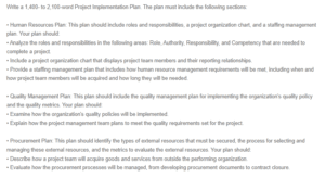 Project Management Implementation Plan