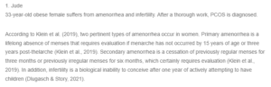 Secondary Amenorrhea and Infertility in a 33-Year-Old Woman with PCOS