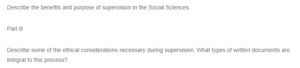 Supervision in Social Sciences- Benefits, Ethical Considerations, and Essential Documentation