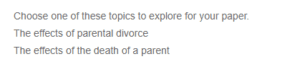 The Effects of Parental Divorce