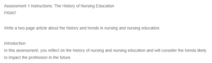 The Evolution and Future of Nursing Education- A Historical Perspective and Emerging Trends