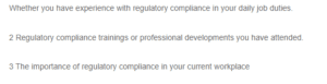 The Role of Regulatory Compliance in Healthcare- Experience Training and Necessity