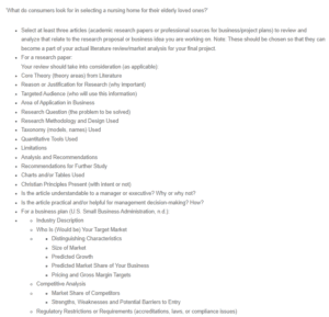 Understanding Consumer Preferences in Nursing Homes