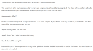 Analyzing a Company's Future Financial Health - Google