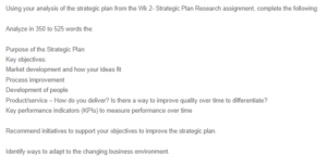 Business Plan Assessment - Strategic Improvements